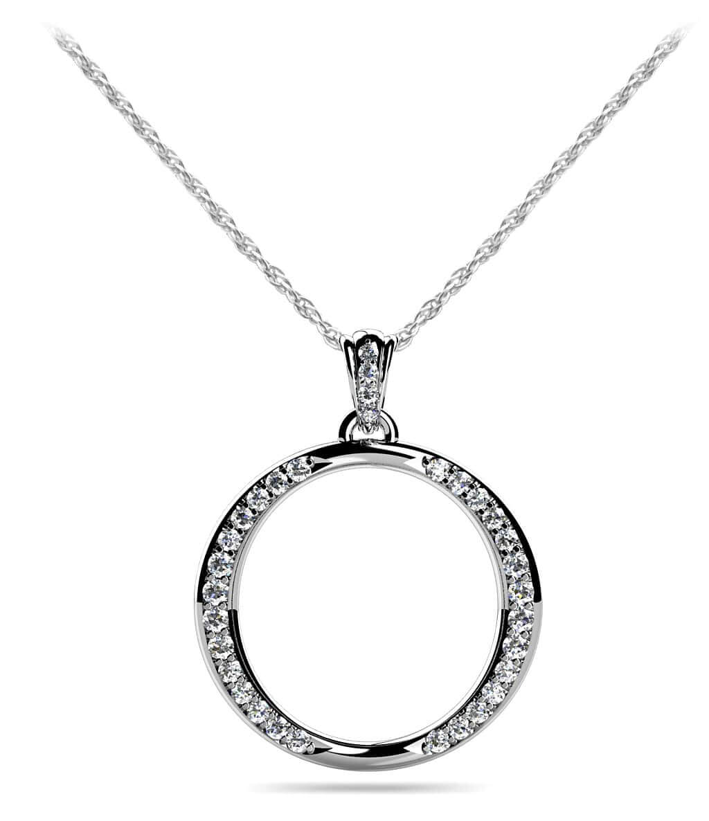 Diamond Accented Circe of Life Pendant