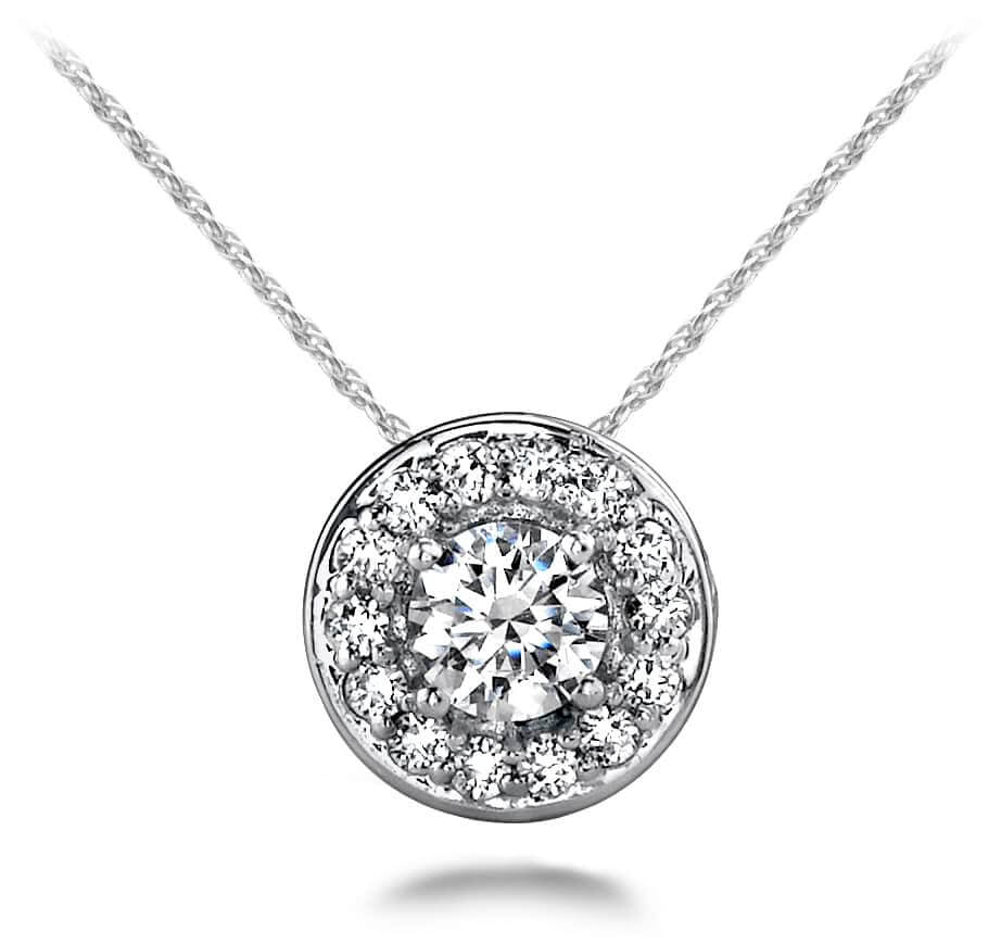 Round Diamond Centered Pendant