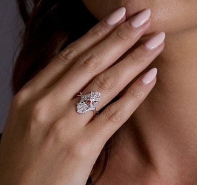 Ruby Cathedral Vintage Inspired Ring