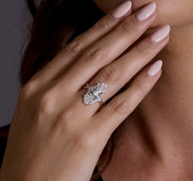 Diamond Cathedral Vintage Inspired Ring